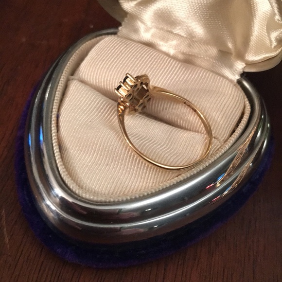 14k Gold Diamond & Sapphire ring - Picture 7 of 7